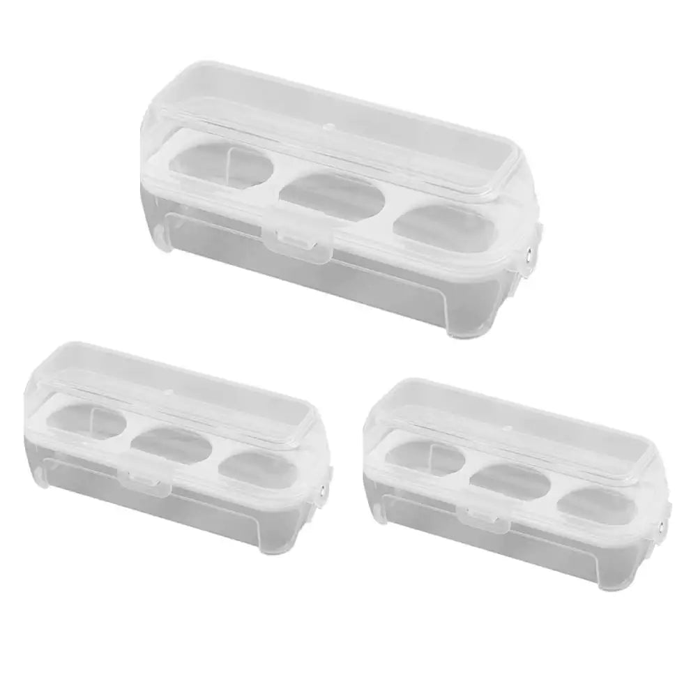 3/4/8 Grids Eggs Box Case Shockproof Egg Holder Kitchen Container Case Transparent Organizer for Outdoor Camping Picnic