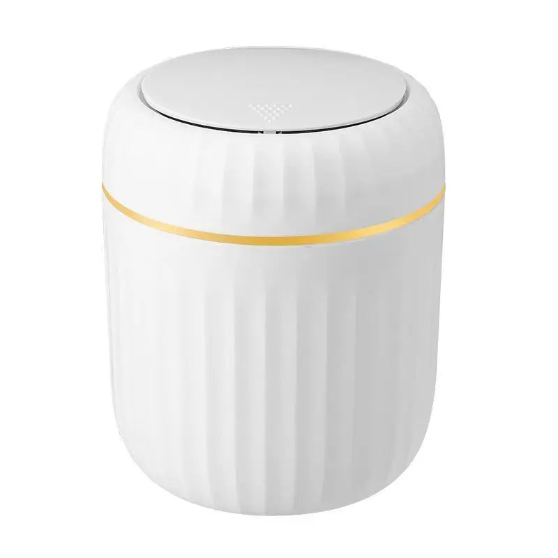 Mini Desktop Trash Can Press Type Covered Desktop Trash Can Bedroom Office Desk Desk Organizer Storage Bin Home Plastic TrashCan