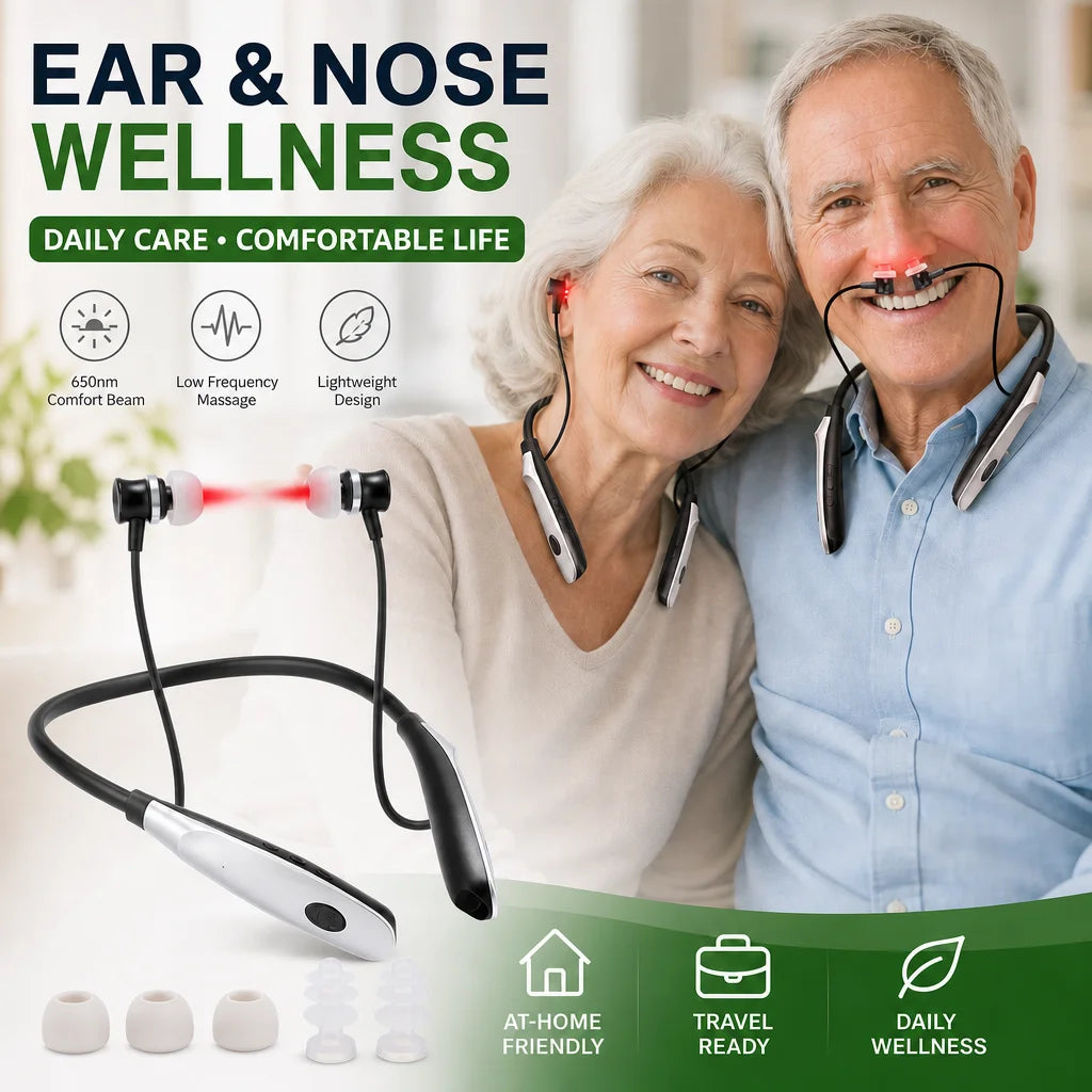 Neck Hanging Ear Nasal Irradiation Device Rechargeable Nasal Ear