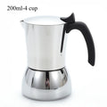 Stainless Steel Moka Pot Stovetop Espresso Maker Espresso Italian Coffee Percolator Make for Home Office Coffee Shop Camping Use
