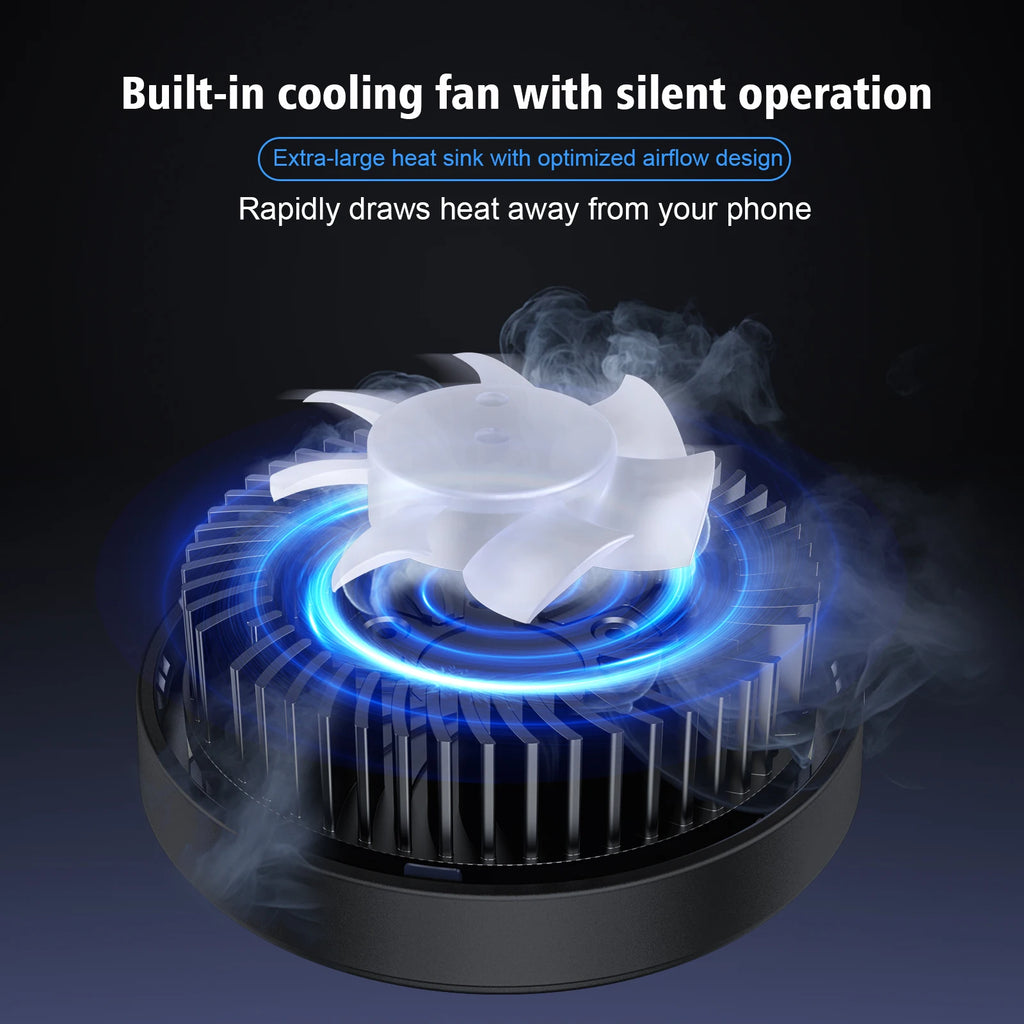 3-in-1 Magnetic Wireless Charger Stand with TEC Semiconductor Cooling, 15W for iPhone 17 16 15 14 13 12, iWatch & for AirPods