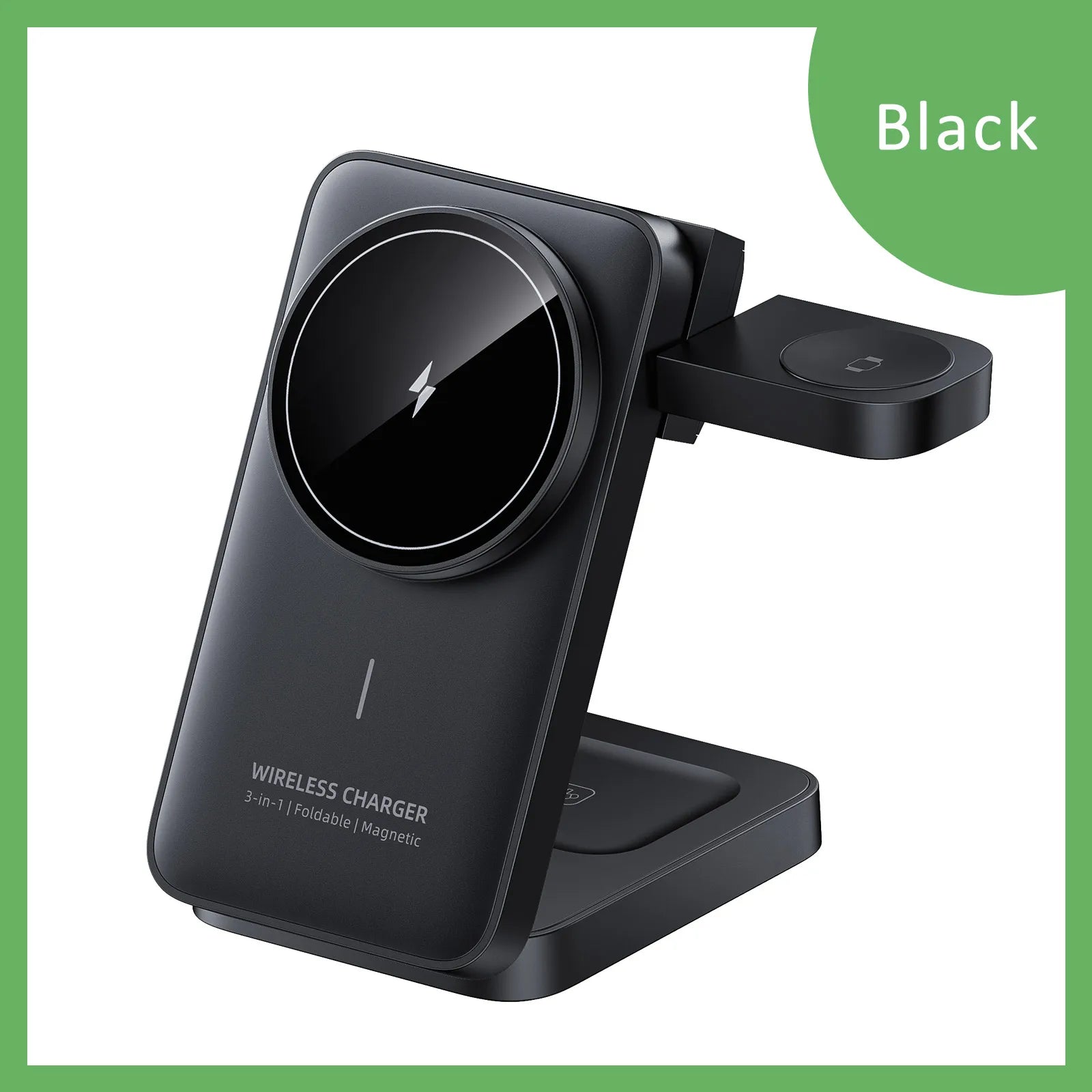 3 in 1 Travel Magnetic Wireless Charger Dock For Magsafe iPhone 17 16 15 Pro Max 14 13 12 iWatch 11-2 Airpods Pro Fast Charging