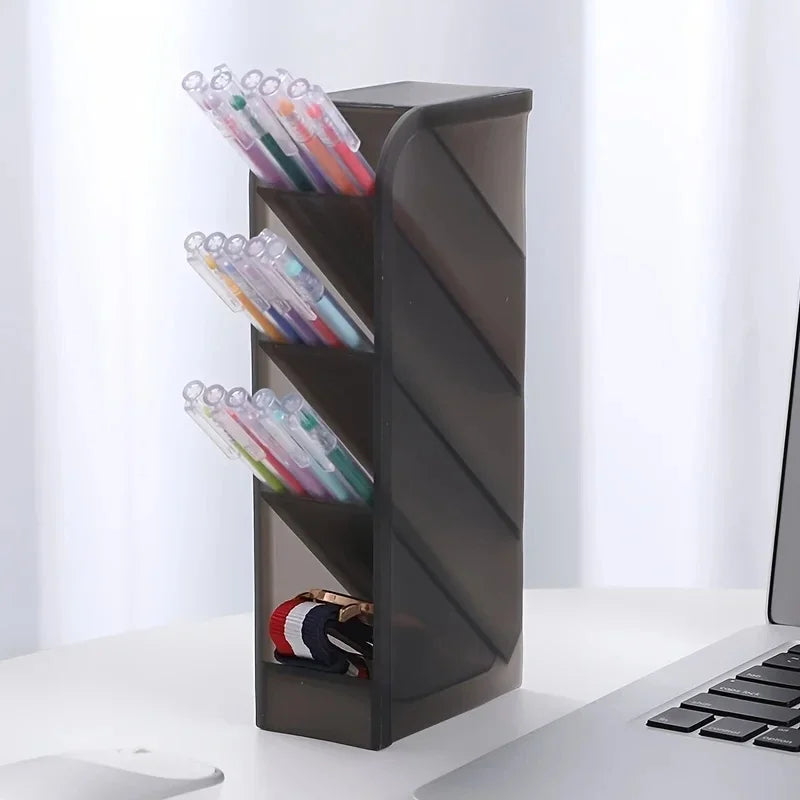 1pc Multi-Layer Pen Holder & Cosmetic Brush Storage Holder - Perfect for Office & School Supplies Pen Organizer Desk Organizer