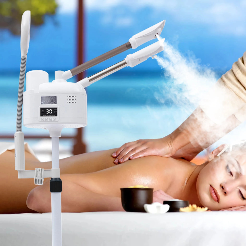 3-In-1 Facial Steamer Beautician Steamer Deep Cleaning W/Hot and