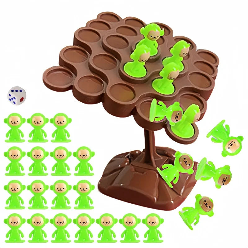 1PC Creative Balancing Tree Toy Digital Monkey Balance Scale Educational Number Board Game Adult Learning Party Toys