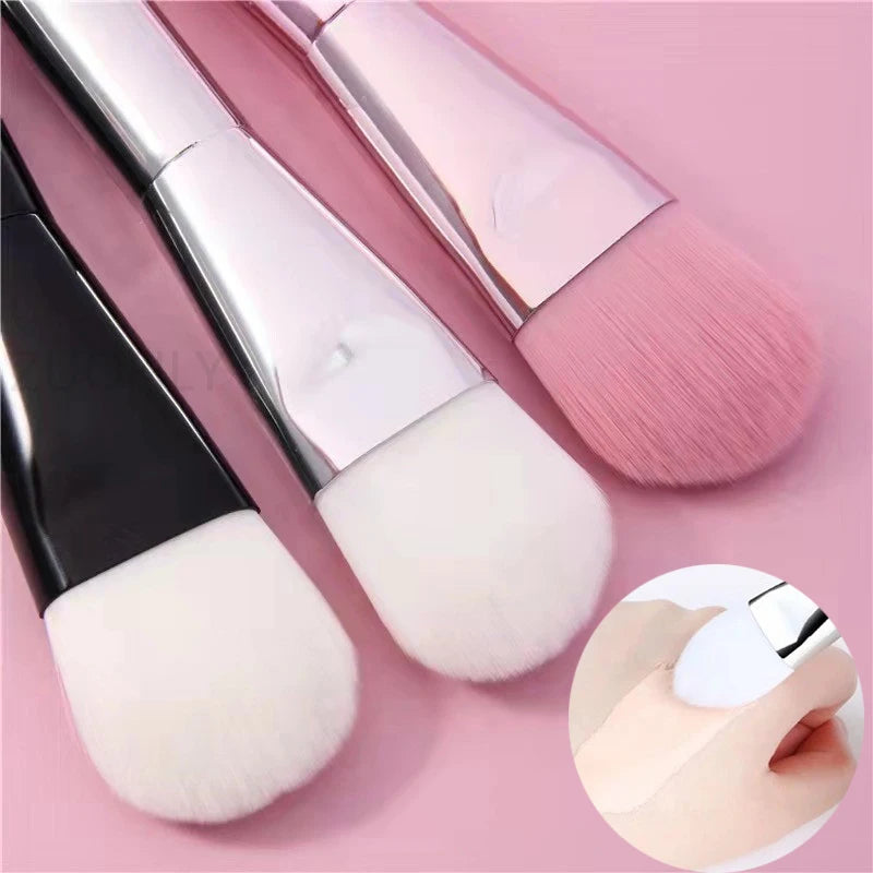 1PC Professional Double Ending Soft Bristle Silicone Wear-resistant Facial Flexible Mask Brush Skin Care Cleaning Beauty Tools