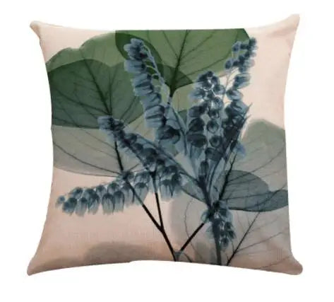 Colorful Flowers Printed Decorative Throw Pillow Floral Plant Cushion Cover Decoration Home Textile For Sofa Home