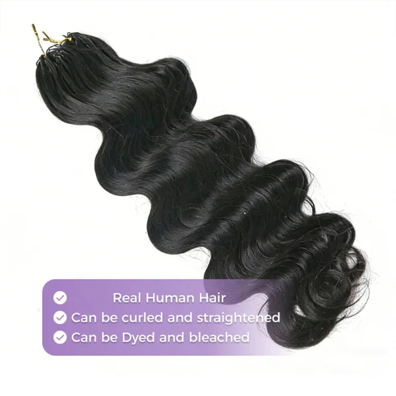 12A 10-30 Inch 1-5PCS Body Wave Knotless Pre-Separated Crochet
