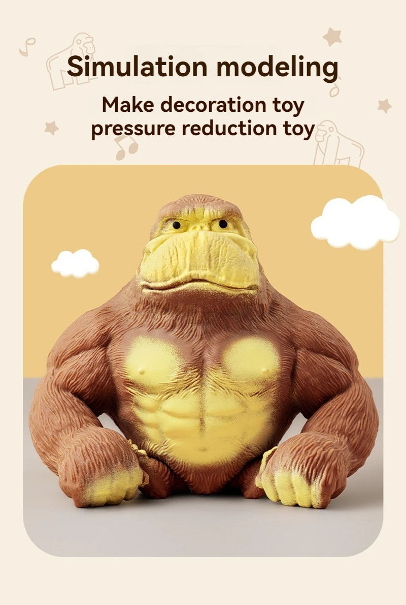 Fashion Antistress Gorilla Funny Gorilla Decompression Toy Doll Decompression Creative Toy Indestructible Soft Gorilla Statue
