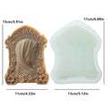 Virgin Mary Stone Tablet Silicone Candle Mold 3D Virgin Statue Resin Gypsum Making Tool DIY Handmade Soap Kit Home Decoration Gi