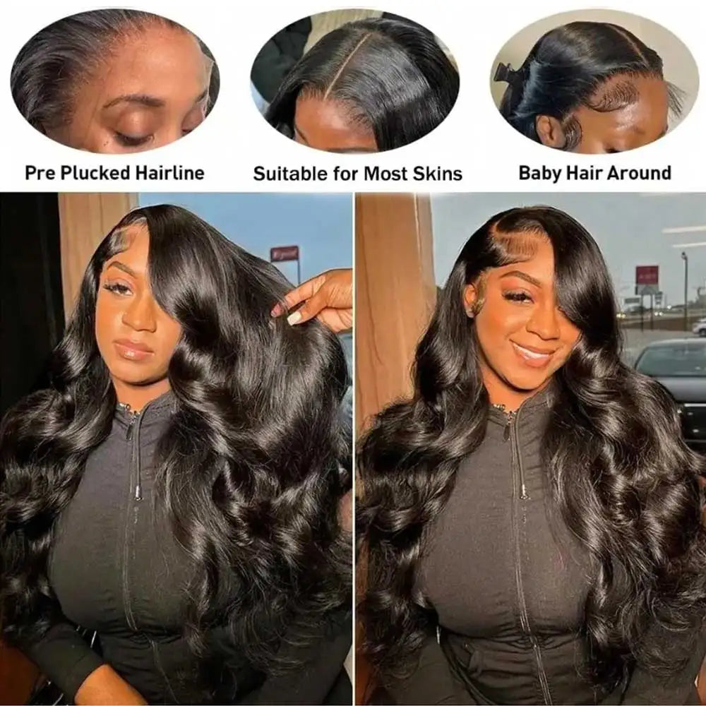 40-42 Inch Body Wave Human Hair Wig