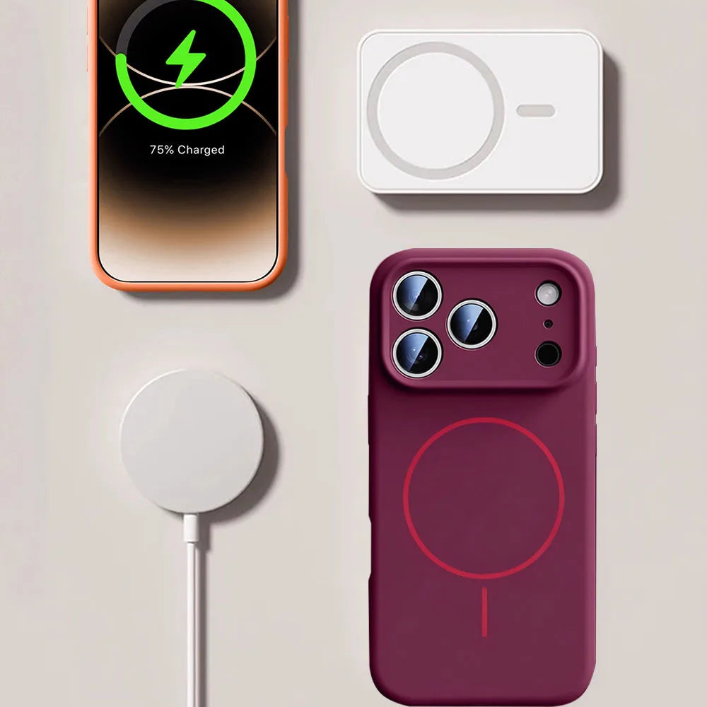 For Magsafe Liquid Silicone Phone Cases For iPhone 18