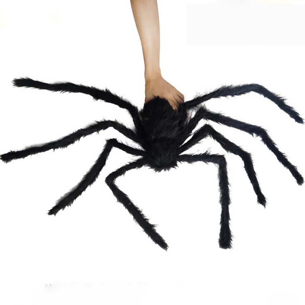 Giant Black Halloween Spider Decoration