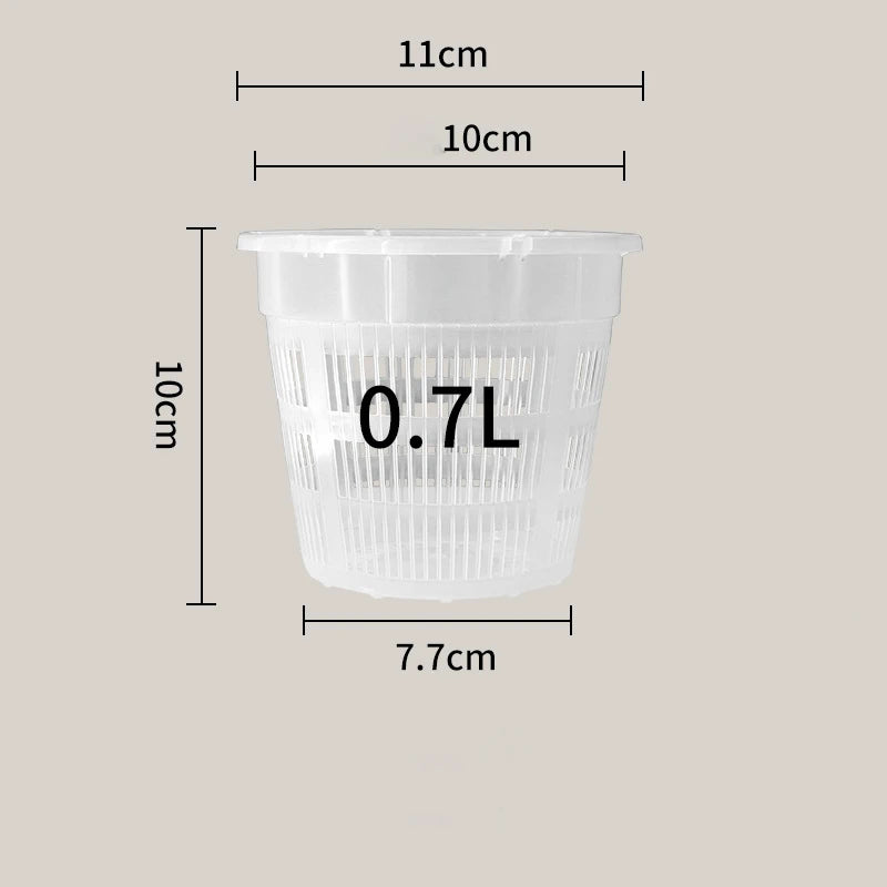 Transparent Root Control Pot Orchid Moss Phalaenopsis Flower Pot Plastic Breathable Hollow Flower Pot for Household