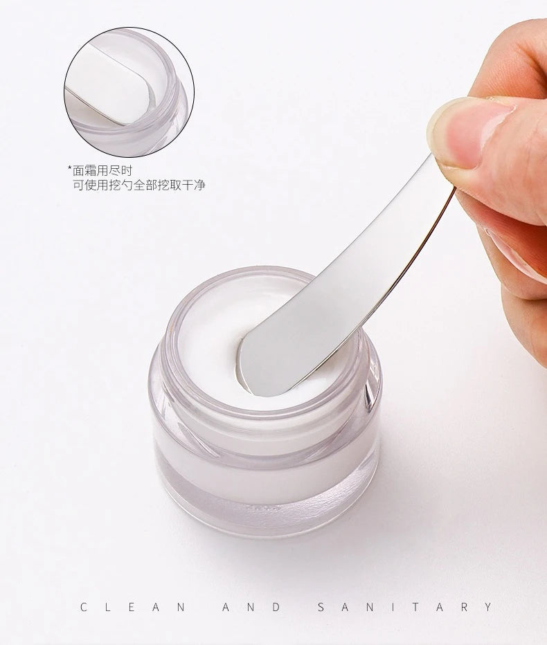 Crescent Moon Shape Face Cream Spoon 304 Stainless Steel Facial Mask Spoon Beauty Skin Care Tool
