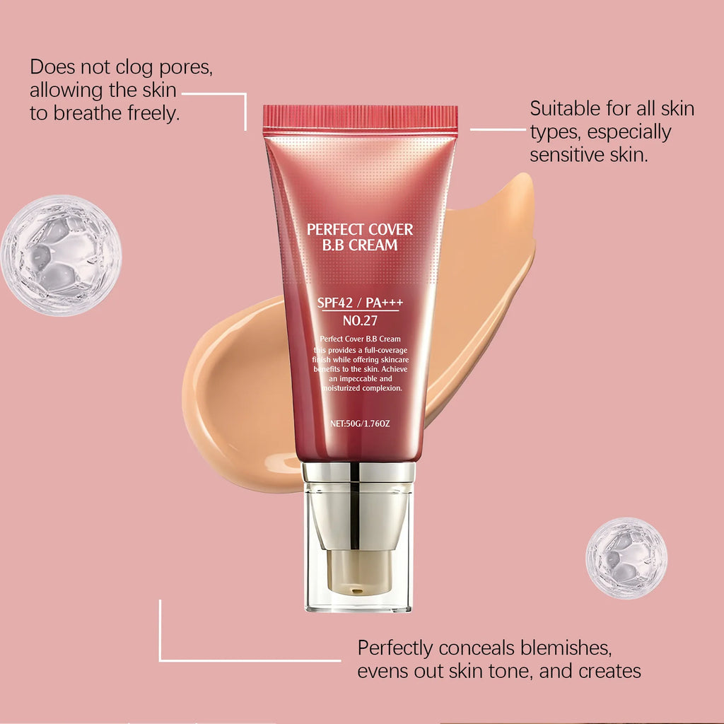 Perfect Cover Bb Cream Brightens Complexion Covering Skin Blemishes