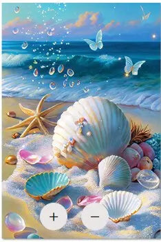 Starfish 5D Diamond Painting Fantasy Shell Seaside Scenery Full Diamond Embroidery Mosaic Cross Stitch Kits Bedroom Home Decor
