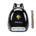 Portable Bird Cage with Prech Feeder and Tray, Acrylic Pet Backpack Bag, Parakeet, Cockatiel, Parrot, Bunny, Travel