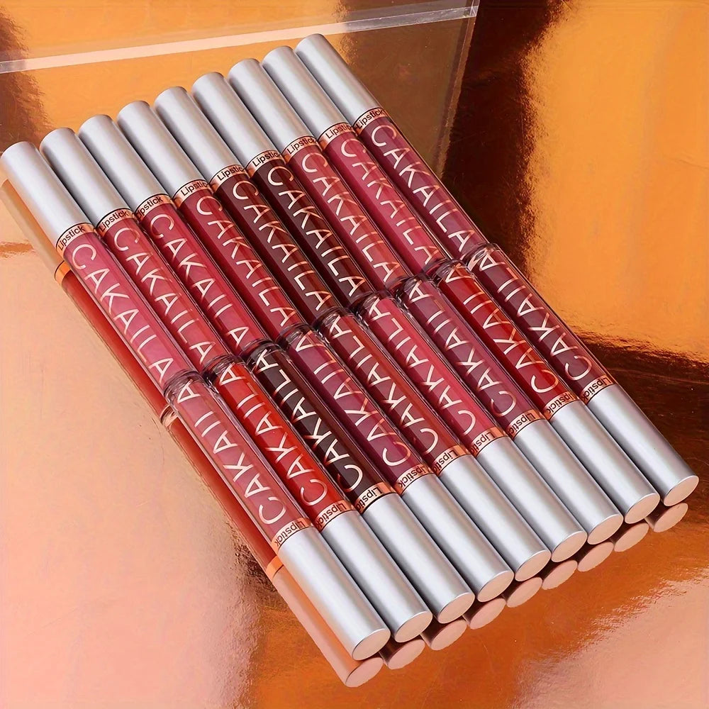 Matte Lipstick Lip Gloss Sets Long-Lasting Non-Fading Waterproof Non-stick