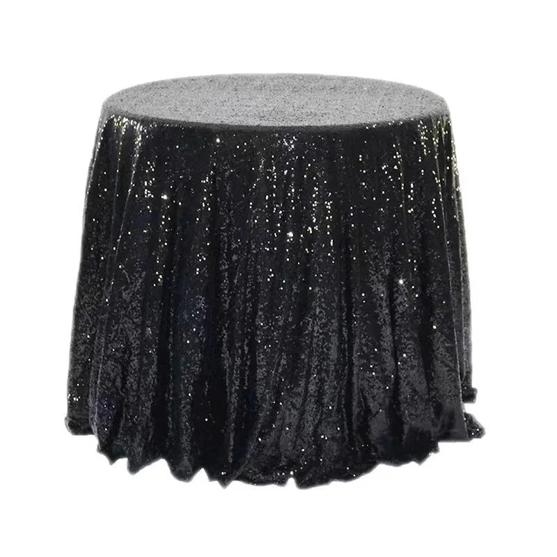 180cm Round Sequin Tablecloth  for Wedding Banquet Wedding Birthday Christmas Party Table Decoration Sequin dining table decorat