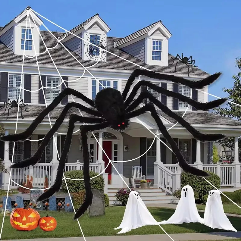 Halloween Big Plush Spider Horror Halloween Decoration Party Prop