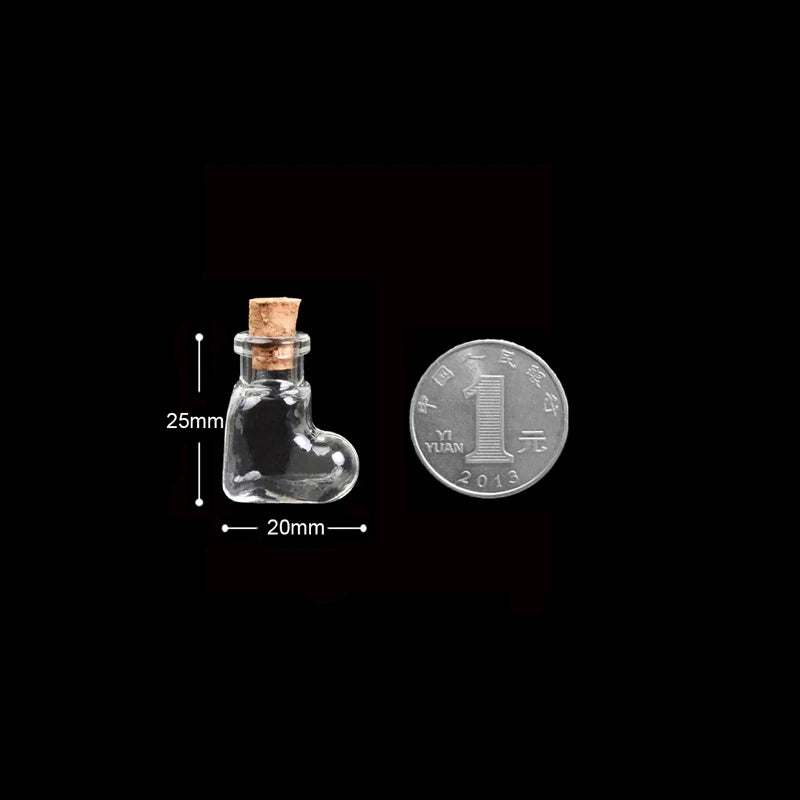 10-50Pcs Mini Glass Wishing Bottle With Cork Stoppers Clear Drifting Small Wishing Bottles For Wedding Party Home Decor Supplies
