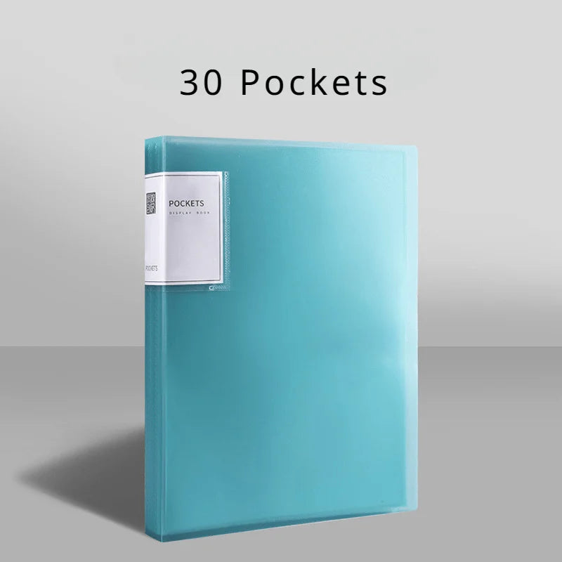 Data Book A4 Transparent Insert Folder Picture Book Storage