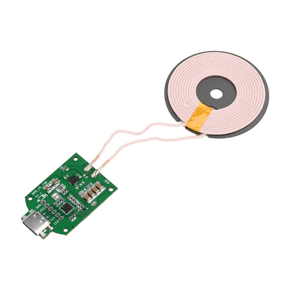 5W/10W/15W Adaptive Wireless Charging Module DIY Fast Charger Type-C Interface DIY Wireless Charger For Phone Electronic Devices