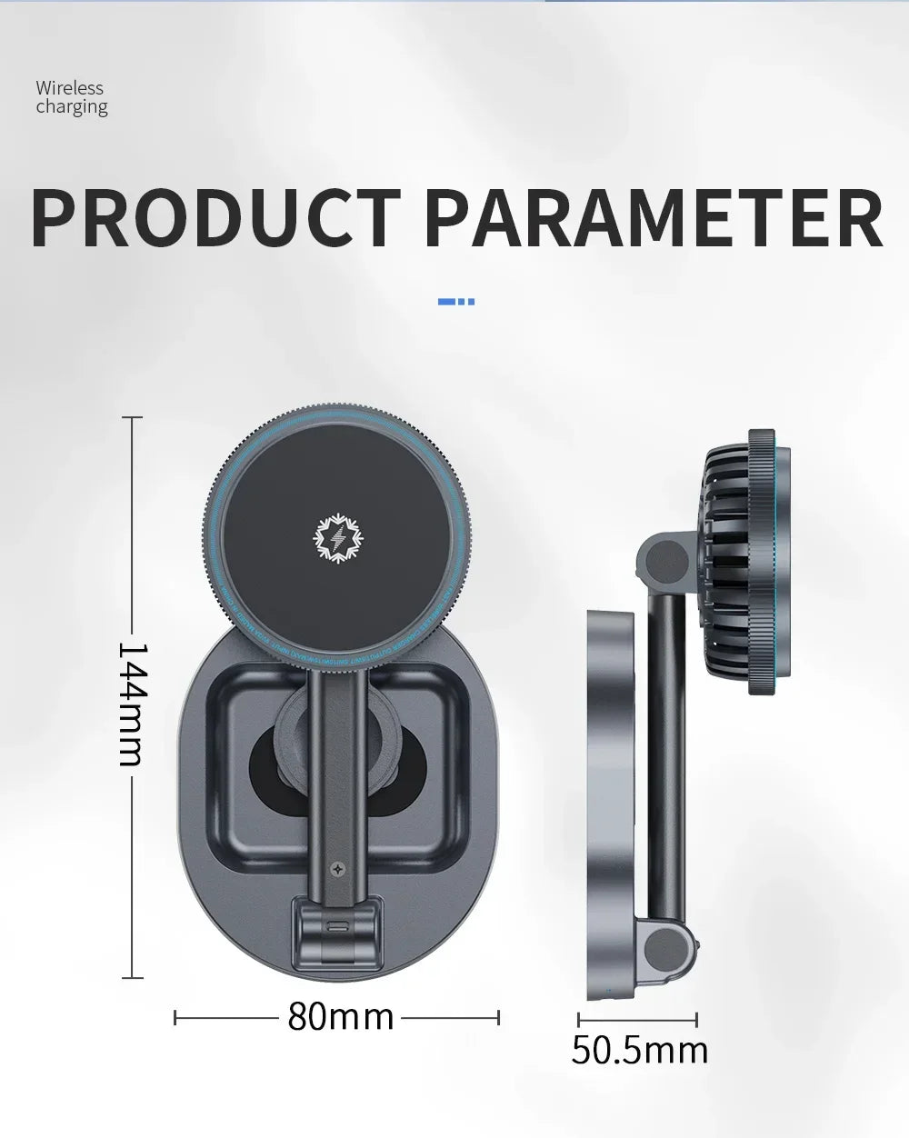 ice Cooling 3 In 1 Magnetic Wireless Charger Stand Pad Foldable Fast Charging Dock For iPhone 15 14 13 12 Pro iWatch 8 7 Airpods