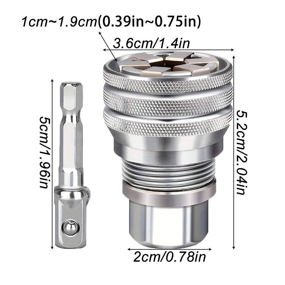 10~19mm,Universal Adjustable Magic Socket Wrench,with Rod,2pcs/set,Multifunctional Ratchet Sleeve Wrench,Repair