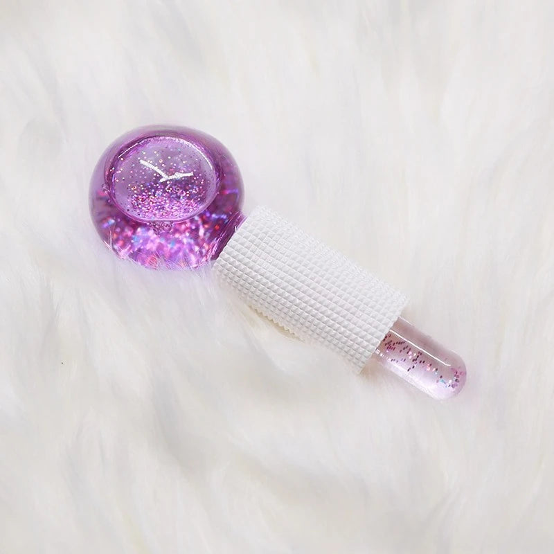 2PCS/pair Large Beauty Ice Hockey Energy Beauty Crystal Ball Facial Cooling Ice Globes Water Wave Face and Eye Massage Skin Care