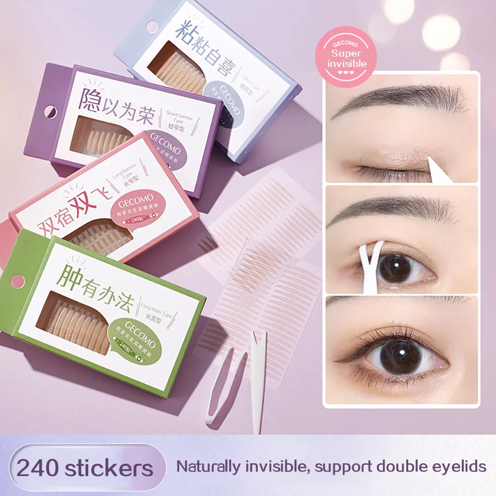 Double Eyelid Stickers Natural Invisible and Long-Lasting Shaping