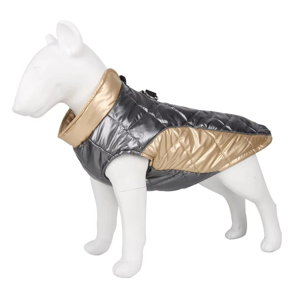 Pet Dog Clothes Waterproof Winter Warm Puppy Jacket Coat with D-ring Reflective Windproof Vest Outfits Chihuahua Pug Costume