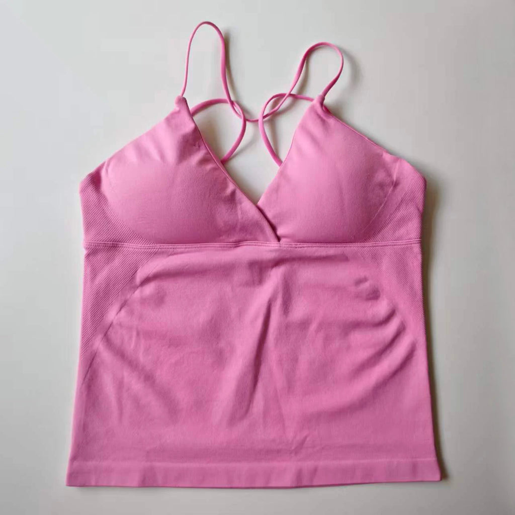 NCLAGEN Vision Twist Front Longline Top Women's Seamless Thin