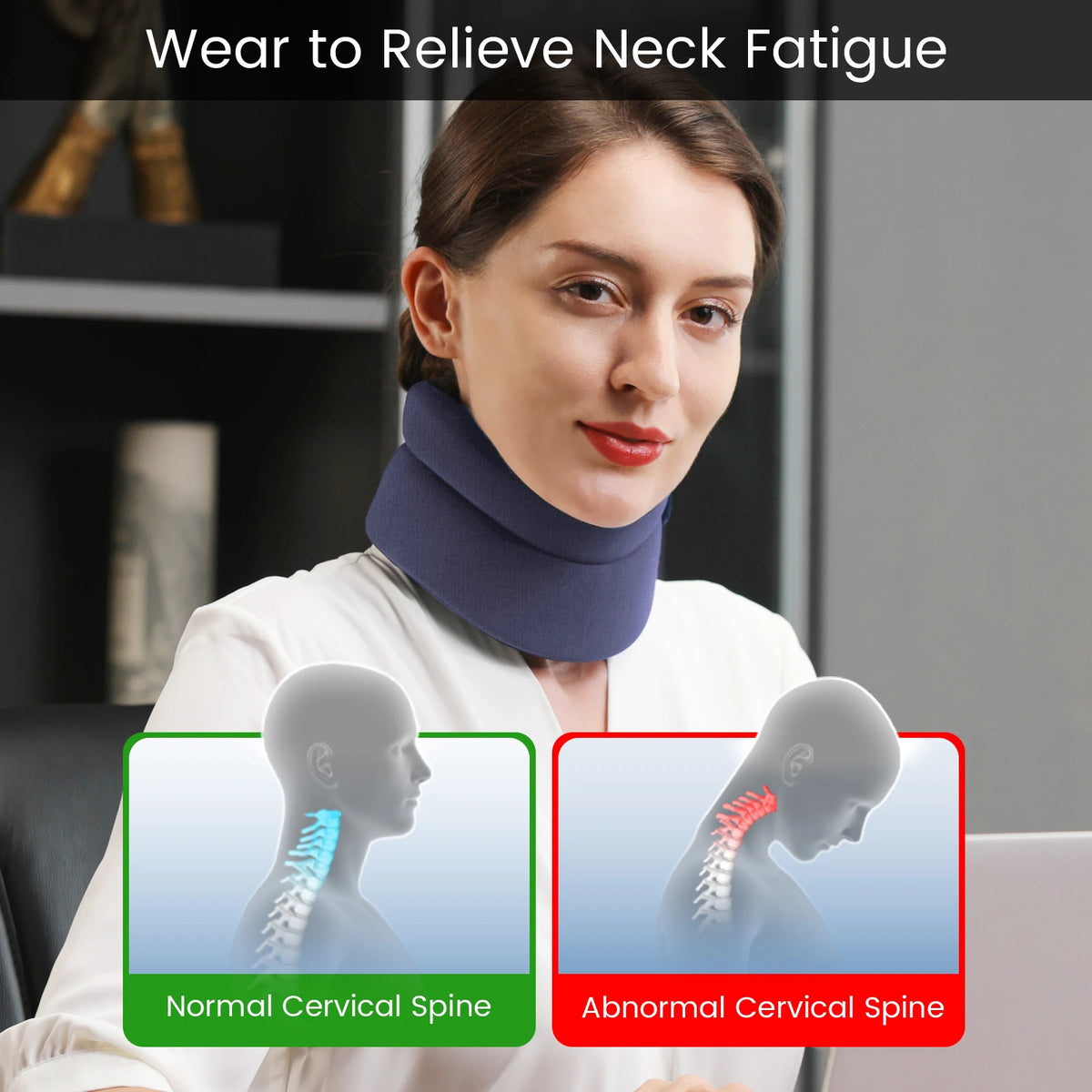 VELPEAU Foam Neck Support Brace for Neck Pain and
