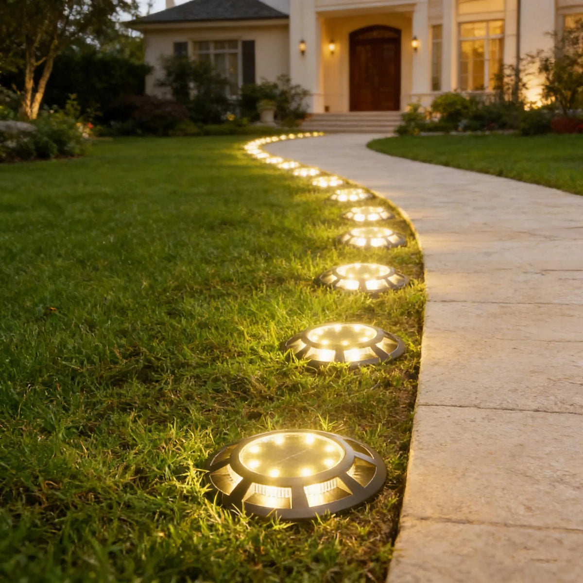 Solar Ground Lights LED Waterproof Solar Garden Lights Outdoor