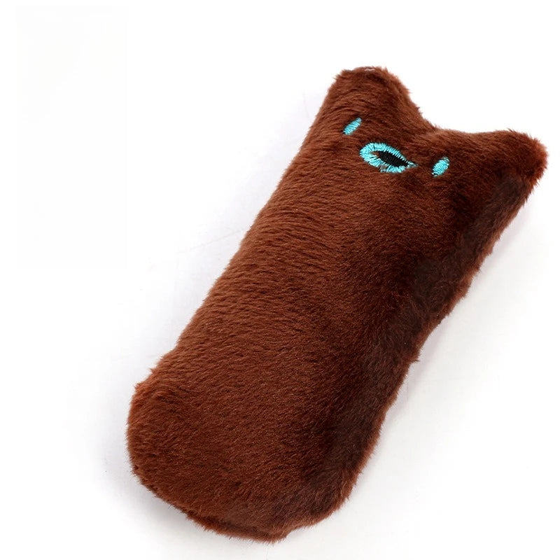 Catnip Cat Pillow Toy - Funny Pet Chew Claw Molar Toy for Kittens - Soft Cute Interactive Plaything