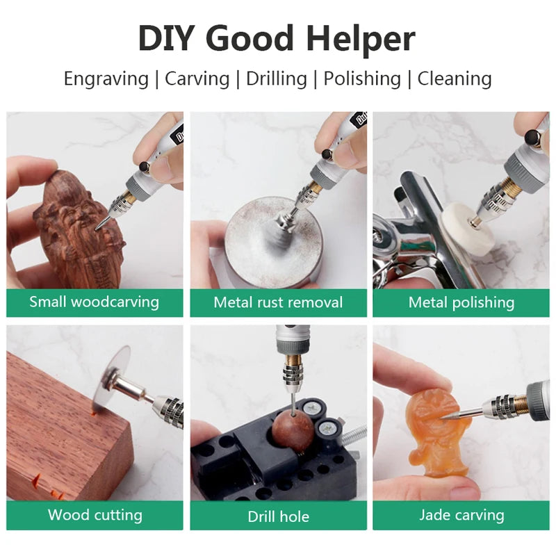 3 Speed USB Cordless Rotary Tool Dremel DIY Mini