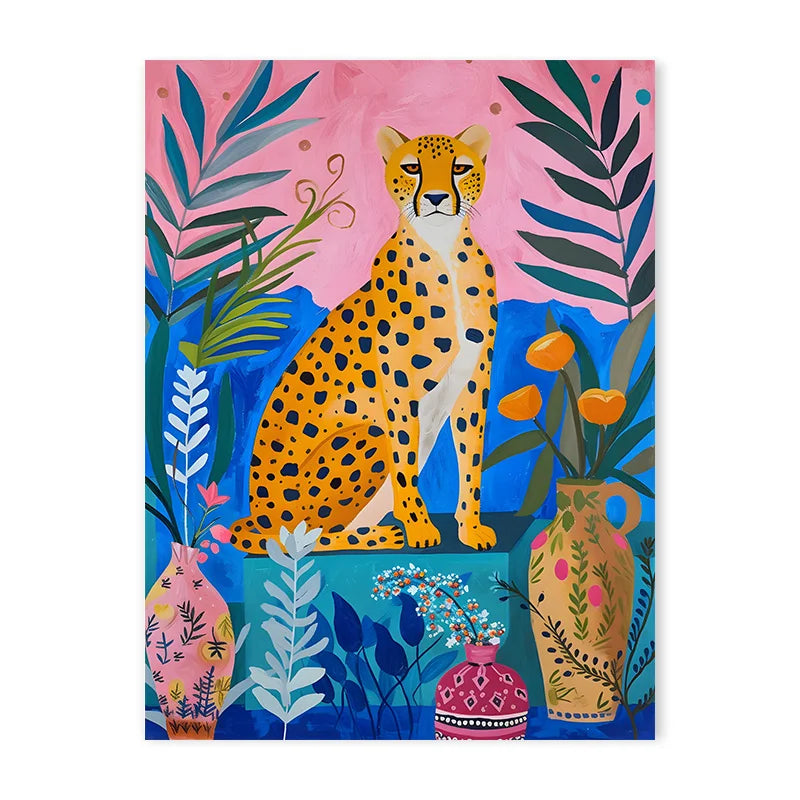 Colorful Bathtub Animal Tiger Zebra Black Cat Aesthetic Canvas Painting Nordic Bathroom Wall Art Poster Living Room Home Decor
