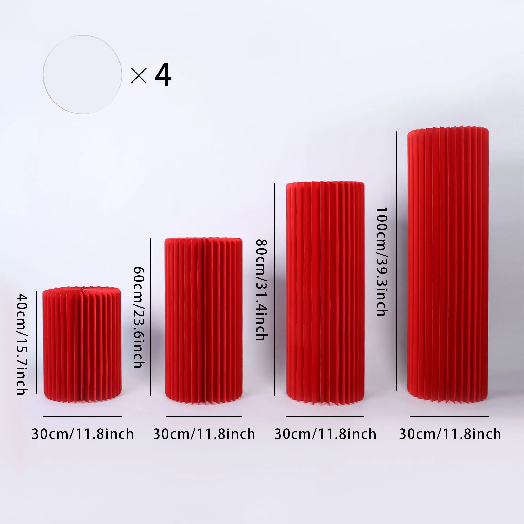 Centerpieces Cardboard Vases Foldable Cardboard Display Columns Stand for Wedding Birthday Party Backdrop Cupcake Decorations