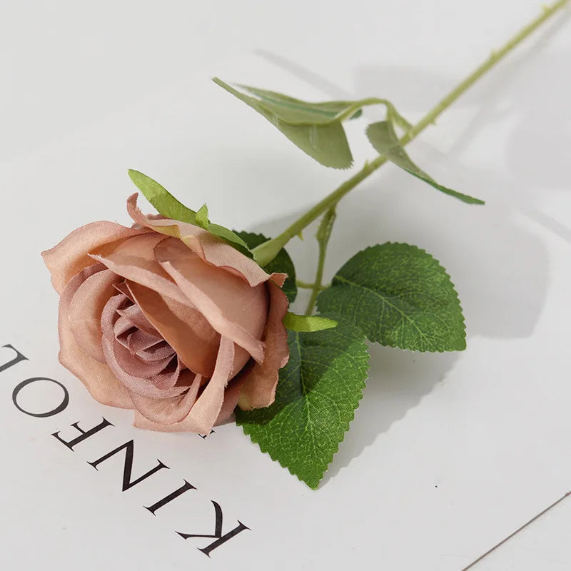 3/5/10/20pcs Silk Artificial Roses Flowers Bouquet Beautiful Fake Roses for Wedding Home Decor Fake Flowers Valentine's Day Gift