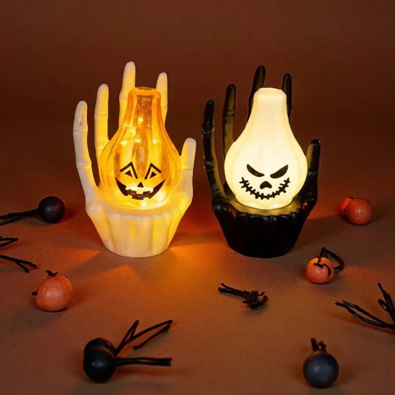 1-10PCS Halloween Party Table Decoration Prop Pumpkin Light Ghost