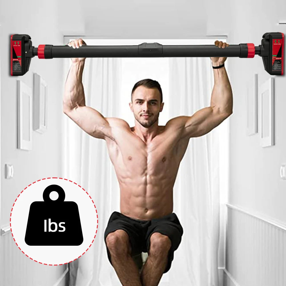 Strength Training Pull-up Bars with Level Gauge 69-92cm Adjustable
