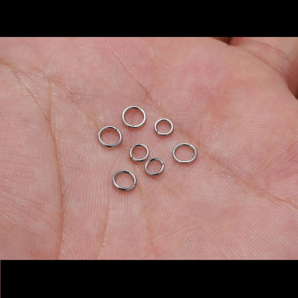 6mm Stainless Steel Split Ring Open Single Loops Jump