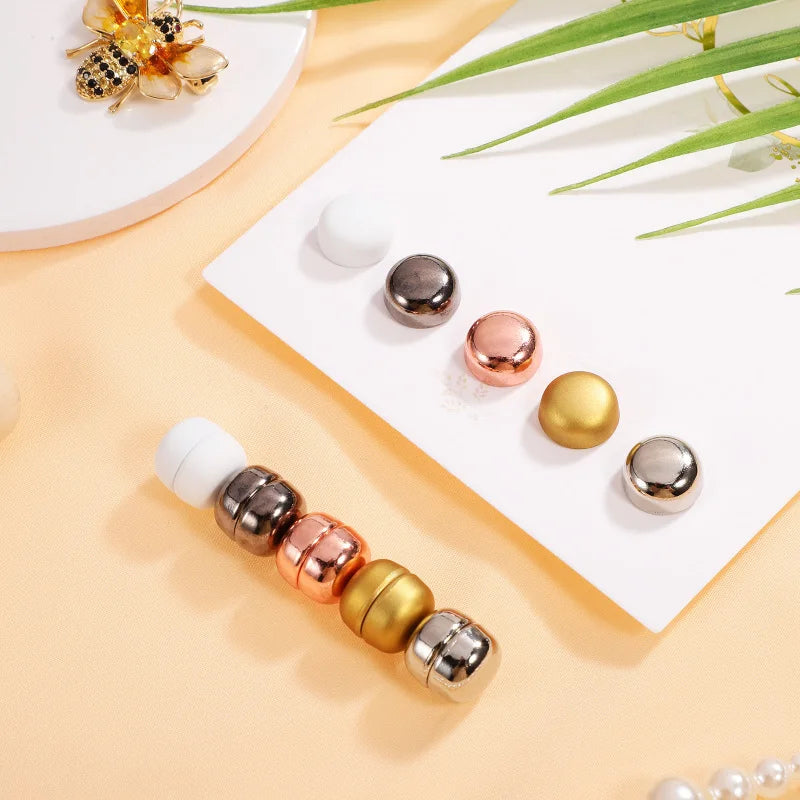 Brooch Headscarf Magnetic Pin Buttons For Clothing Buckle Hijab Brooch Strong Small Snaps Clothes Hat