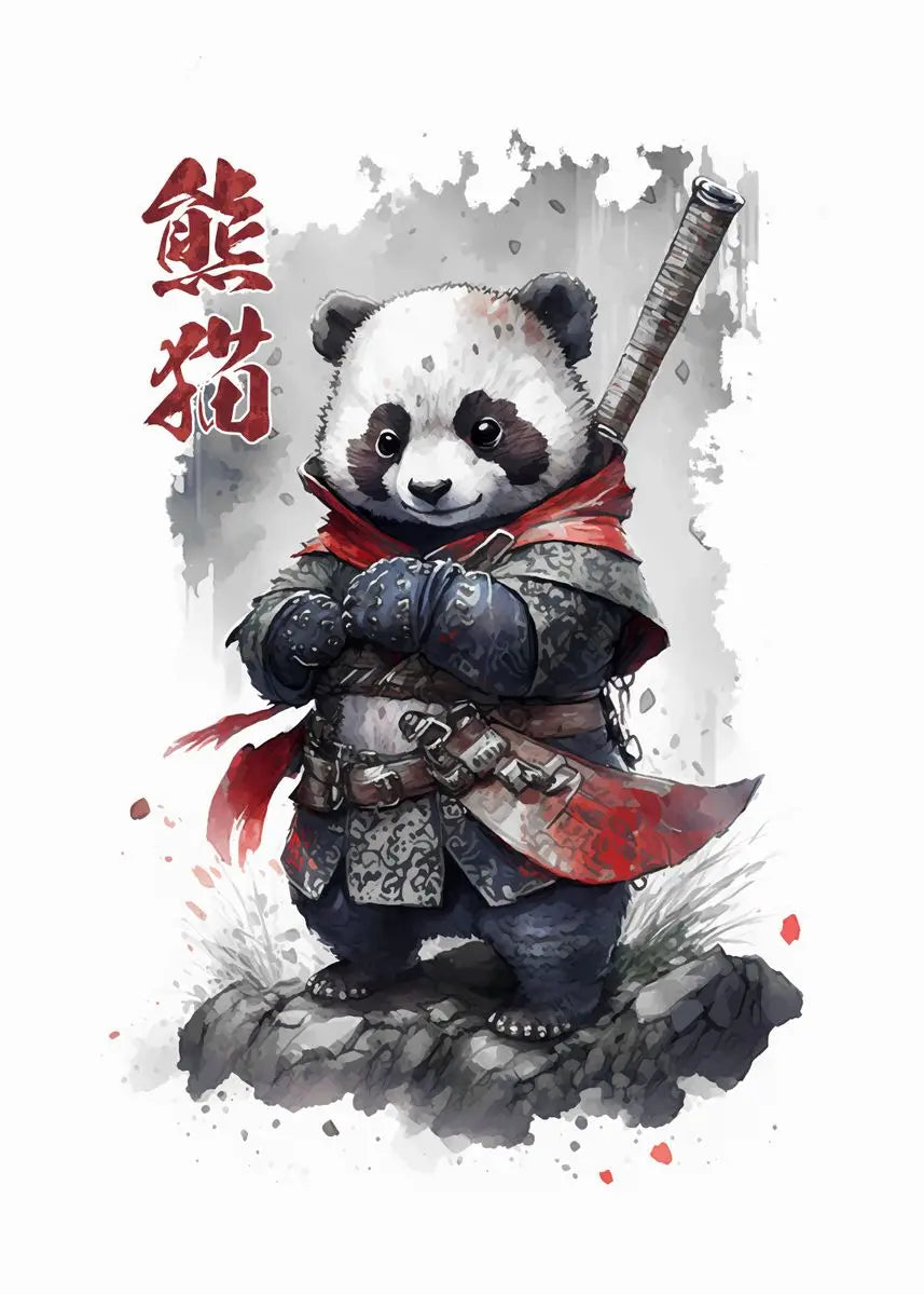Cute Panda Blowing Bubbles Poster Graffiti Animals Art Print Canvas Painting Wall Pictures Living Room Room Home Decor Gift