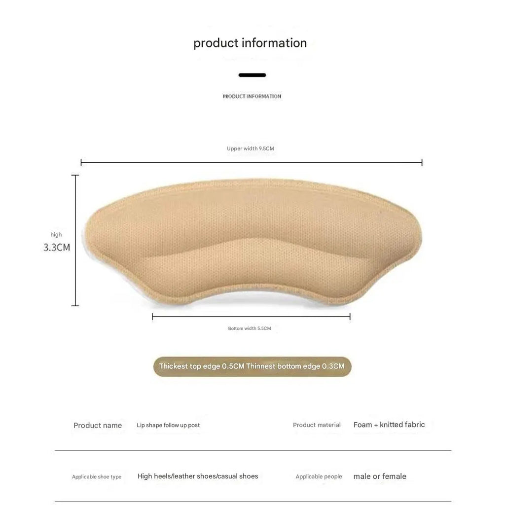 8-Pack Heel Pads for Too Big Shoes Self-Adhesive Heel Protectors Heel Inserts Improve Shoe Fit And Comfort Prevent Heel Slippage