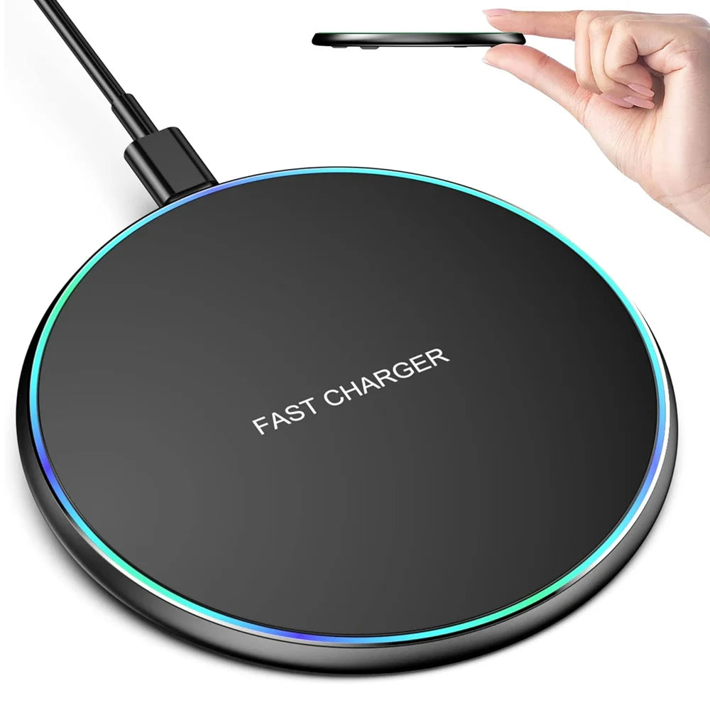 30W Wireless Charger Stand Pad Mobile Phone Fast Charging Station for iPhone17 16 15 14 13 Pro XR 8 XS Max Samsung Note Xiaomi