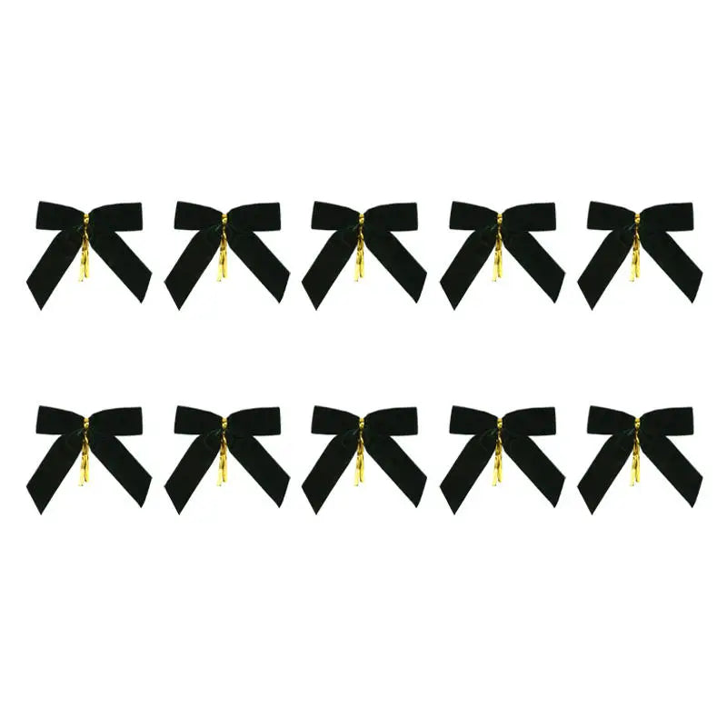 10/20Pcs Velvet Bows For Christmas Tree Decor Wreath Garland Velvet Bow With Twist Tie Christmas Velvet Bows Christmas Holiday