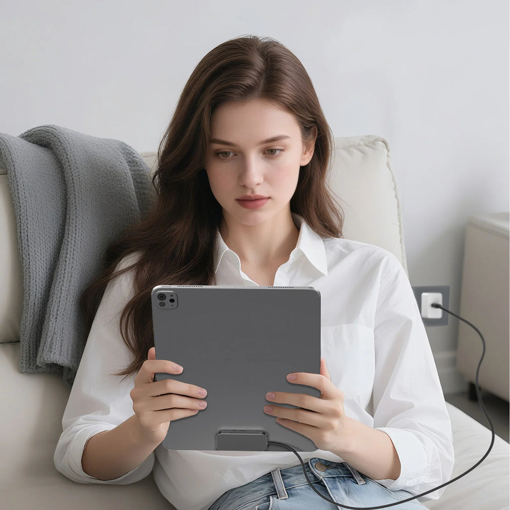 For iPad Pro Magnetic Wireless Charger Aluminum Alloy Fast Charging Smart Chargers With 2m Cord For iPad Pro 13"/11"/12.9"/10.9"